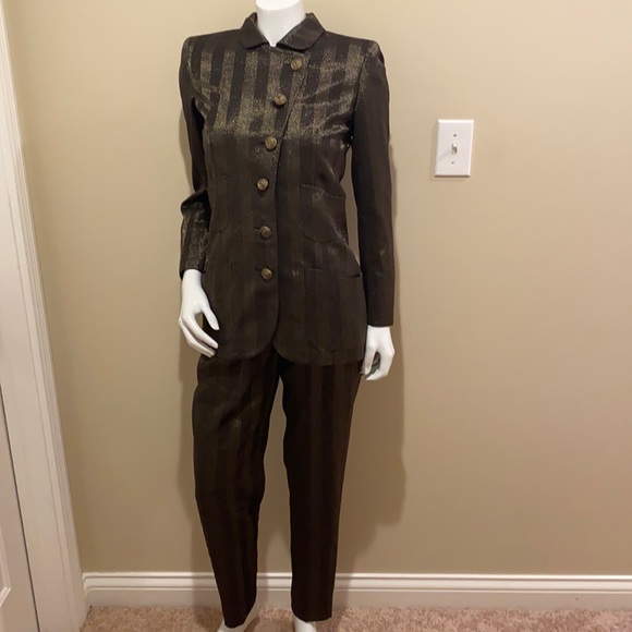 Emanuel Ungaro Jackets & Blazers - Emanuel ungaro parallele Paris gold stripe suit 6